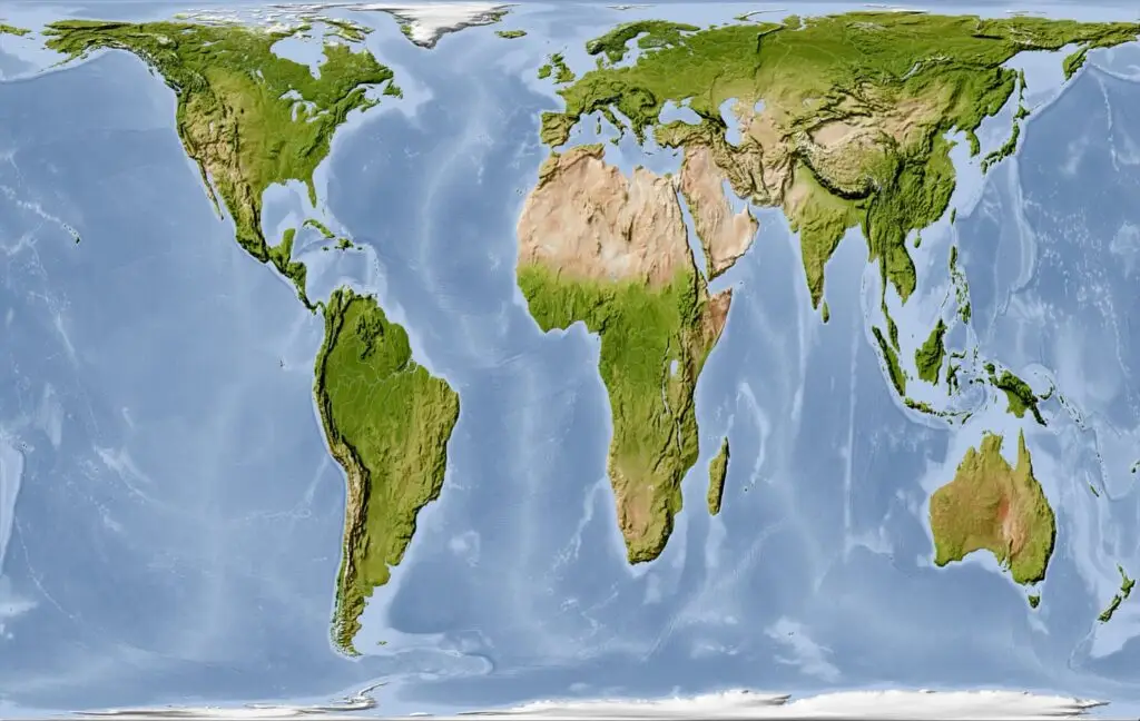 The-1973-Gall-Peters-world-map-has-been-used-as-an-alternative-to-the-Mercator.-Photograph-Michael-SchmelingAlamy--1024x648 الأمم المتحدة تصوّت لصالح خريطة تُظهر الحجم الحقيقي لأفريقيا
